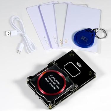 Imagem de Proxmark3 Easy V3.0 DEV Kit, RDV4 Memory ID M1 IC leitor de cartão RFID decodificador decodificador com antena integrada, cartões de identificação IC 5X HF LF