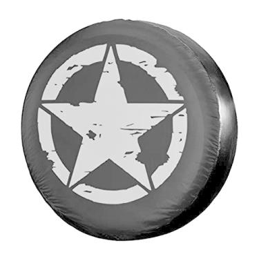 Imagem de Dujiea — Capa de pneu de reserva militar tática, capa universal para pneu à prova d'água e poeira para Jeep Trailer Rv Van SUV Caminhão Camper e muitos veículos 35 40 40 40 43 cm
