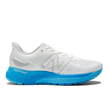 Imagem de New Balance Fresh Foam X 880 V12 feminino, Branco/céu vibrante/azul sereno, 7 Wide