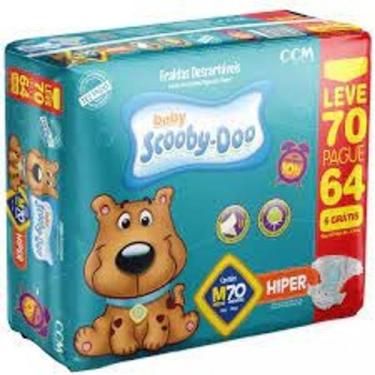 Imagem de Fralda Descartável Scooby Doo Pacote Hiper Econômico - CCM, M Com 70