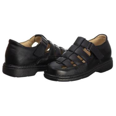 Imagem de Sandalia Masculina Anatômica Ortopédica Antistress Fechada Fosca Ranst