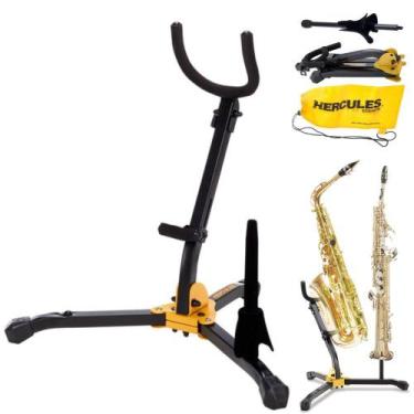 Imagem de Suporte Combinado para Sax Alto Tenor Soprano Hercules DS533BB