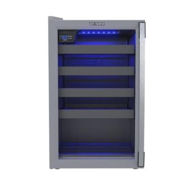 Imagem de ADEGA PIUBELLA 100 PARA 24 GARRAFAS CINZA PORTA INVERTIDA 220 V