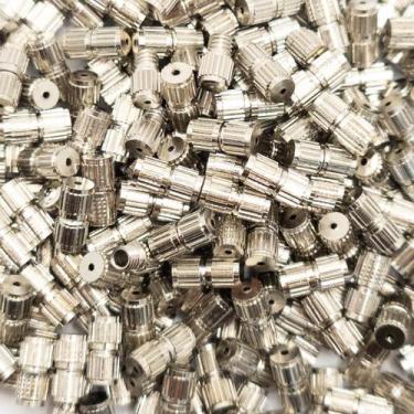 Imagem de Fecho Rosca 8mm Metal Níquel 10pçs 5g Bijuterias Artesanato Colar Puls