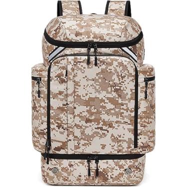 Imagem de Mochila De Viagem Grande, Melhor Mochila De Viagem De Avião Para Homens Mulheres Aprovadas Pela Companhia Aérea Tamanho Do Item Pessoal Do Laptop De 17 Polegadas Mo, Camouflage, 55 * 20 * 31cm