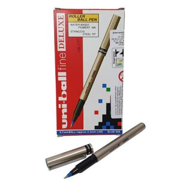Imagem de Caneta Deluxe Fine Uni-ball 0.7 mm UB-177 - Caixa com 12 - Uniball, Az