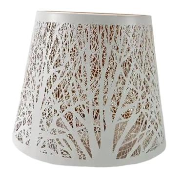 Imagem de Generic Abajur de metal, capa para abajur, luminária pendente, capa para abajur de mesa, arandelas de parede, Branco Pequeno