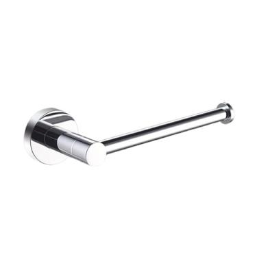 Imagem de Acessórios para banheiro cromados, toalheiro de aço inoxidável, porta-papel, anel para toalha, porta-copos, porta-escova de vaso sanitário, pingente de ferragens, porta-papel