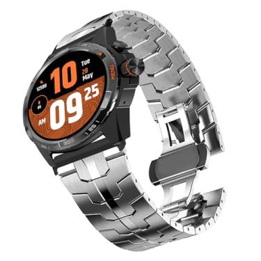 Imagem de Compatível com pulseiras TicWatch Atlas, pulseira de metal de aço inoxidável de 20 mm, 22 mm e 24 mm com fecho dobrável compatível com Ticwatch Atlas, Pro 5 Enduro, Pro 5, Pro 3 Ultra BT/LTE, versão
