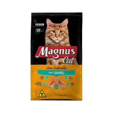 Imagem de Ração Magnus Premium Para Gatos Adultos Castrados Salmão 1kg