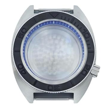 Imagem de FEIYASHI Caixa de relógio moderna de aço inoxidável de 41 mm vidro de safira para movimento NH35 NH34 NH36 peças de relógio modificadas Abalone Skx (para movimento NH35 34 36 38 + anel capítulo azul 1