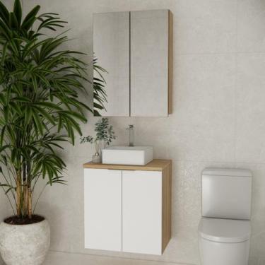 Imagem de Conjunto de Banheiro com Cuba 60cm X 145cm Nature - Estilare