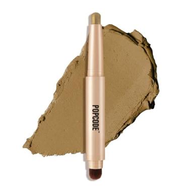 Imagem de Lápis de cera de sombra metálica neutra e marrom, champanhe, creme brilhoso, iluminador de olhos, maquiagem profissional, à prova d'água e de longa duração (008 marrom claro fosco)