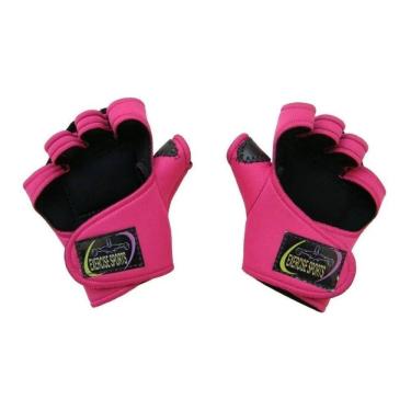 Imagem de 2X Luva Feminina Rosa Com Polegar - Musculação - Fitness.