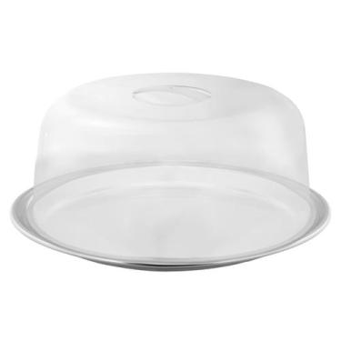 Imagem de Prato Bolo Inox Acrílica AN952 - Mimo Style