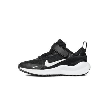 Imagem de Nike Tênis de corrida infantil Revolution 7, Preto/branco/branco, 10.5 Little Kid