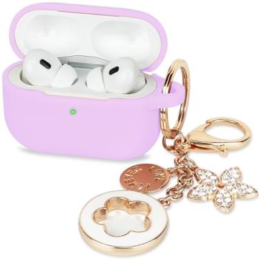 Imagem de Capa para Apple Airpods Pro 3 (2025) - VOTILE Airpods Pro 3 capas femininas de silicone para iPods Pro 3 fones de ouvido acessórios sem fio capas de carregamento meninas chaveiro brilhante para Airpod