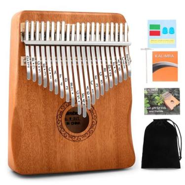 Imagem de Kalimba YUNDIE de 21 Teclas - Piano de Polegar Marrom