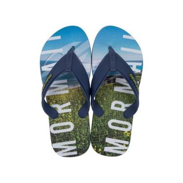 Imagem de Chinelo Mormaii 10591 Graphics Tropical Dedo Pvc Macio Leve -, Azul, A