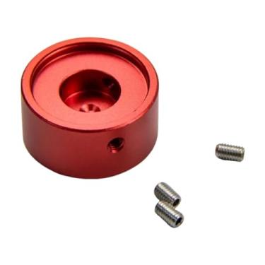 Imagem de Dynwave Tampa do botão do pedal de guitarra, proteção para pedal, substituição e reparo, com parafuso para pedais de efeito de guitarra, Vermelho