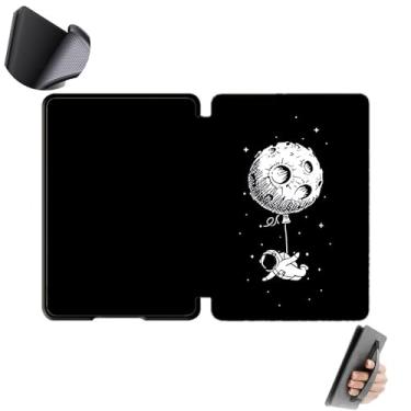 Imagem de GUKSRASO Capa para 7" Kindle Paperwhite 12ª Geração (2024)/Colorsoft Signature Edition - Capa Protetora de TPU Macio com Textura de Favo de Mel e Alça de Mão