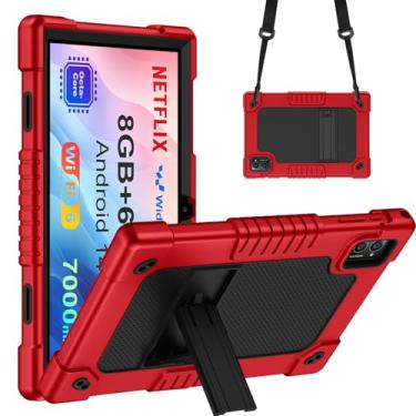 Imagem de Capa para tablet TabneraX UTbook de 10,1 polegadas, capa protetora híbrida infantil à prova de choque, capa rígida, alça de ombro com suporte embutido para tablet TabneraX UTbook 10,1 polegadas/AWOW