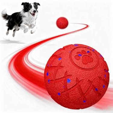 Imagem de hipibbo Brinquedos interativos para cães, bola de cachorro durável, ativada por movimento, brinquedos automáticos para cães pequenos/médios/grandes, movimento automático, quicando e girando, material