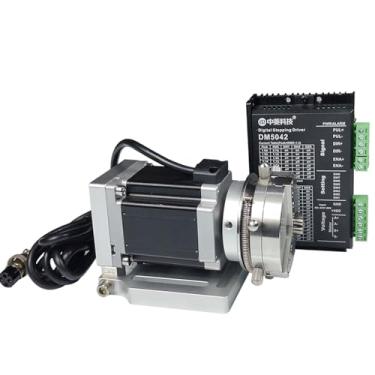 Imagem de Acessórios De Eixo Rotativo Para Máquinas De Marcação A Laser De Fibra HUNST, Mandril Rotativo Autotravante De 69 mm, Ferramenta Rotativa De Gravação A Laser.(RA-D69+DM5042)