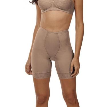 Imagem de Cinta Bermuda Violão DeMillus 46615, Bege rosado, XG