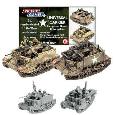 Imagem de Wargames Delivered Conjunto de transporte universal em escala 1:144 de 12 mm – 6 miniaturas altamente detalhadas da Segunda Guerra Mundial com variantes Foo – 90 bonecos de tripulação para Bolt Action