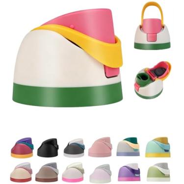 Imagem de Tampa de substituição para garrafa de água Owala FreeSip, peças de reposição compatíveis com Owala Freesip 473 ml, 680 g, 946 ml, 1,134 g, tampa de canudo à prova de vazamento com alça de transporte