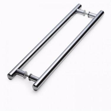 Imagem de Puxador Inox Duplo Tipo H Tubular 80cm - Constuinox