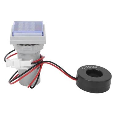 Imagem de Medidor Digital Multifuncional Testador de Corrente de Tensão CA Com Grande Display LED - Conveniente para CA Monofásico - Vermelho, Verde, Amarelo, Azul, Branco - Indicador de