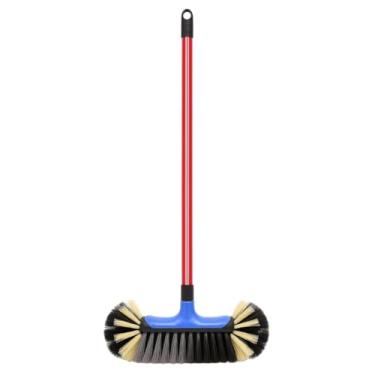 Imagem de 1 Unidade Vassoura De Pelo bola Sintético 35cm Multiuso Limpeza Interna Externa Reforçada Com 2 Cabos de 1,20m