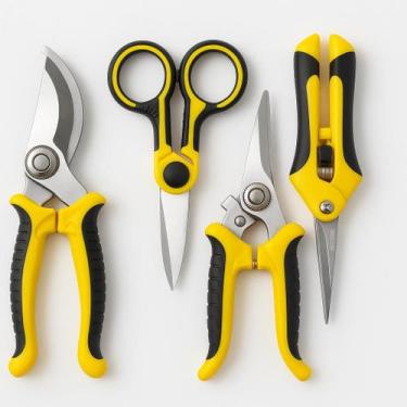 Imagem de Kit 4 Tesouras de Poda Para Jardinagem Galhos Folhas Plantas - CASA, A