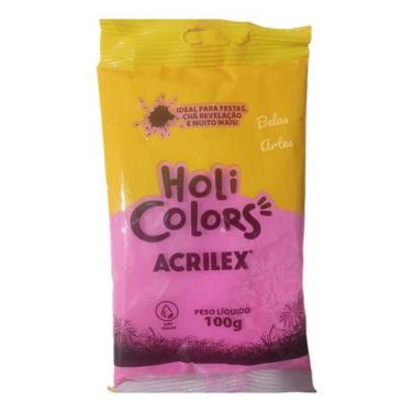 Imagem de Pó Colorido Festa Holi Ensaio Fotográfico Chá Revelação 50gr - Acrilex
