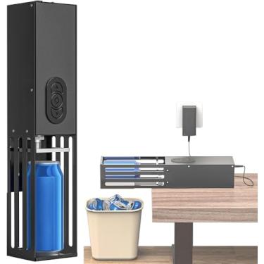 Imagem de Triturador De Latas Elétrico, Triturador De Latas De Metal De Alumínio De 12 Onças / 16 Onças, Montado Na Parede, Triturador Para Reciclagem De Refrigerantes, Latas De Cerveja E Garrafas Pl