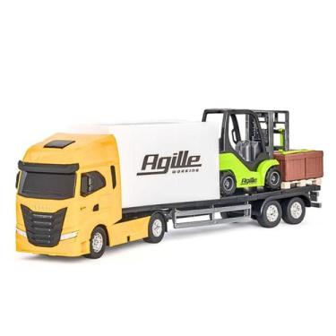 Imagem de Caminhão Iveco S-Way com Empilhadeira Usual Brinquedos Sortido 755