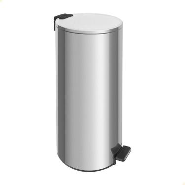 Imagem de Lixeira Inox Tramontina Com pedal Loop 30L Fechamento Softclose 94547/030