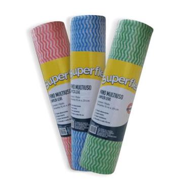 Imagem de Rolo Pano Multiuso Superflex Para Limpeza - 15m X 29cm - Ober