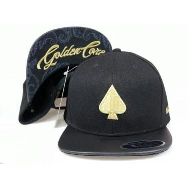 Imagem de Boné Mcd Golden Core Aba Reta Fitão Preto Ajustável