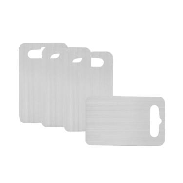 Imagem de Tabua de Carne Corte Cozinha Profissional 24cm Aço Inox 4un