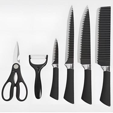 Imagem de Conjunto De Facas E Utensílios 6 Peças Profissional Cozinha