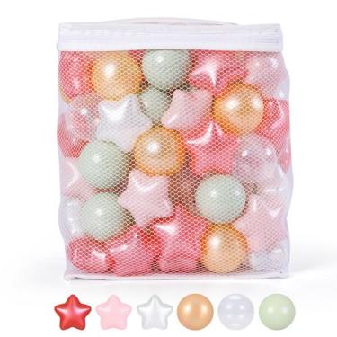Imagem de Ball Pit Balls TRENDPLAY Star 100 para crianças pequenas Pearl Colors
