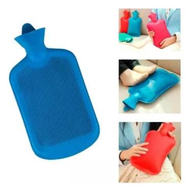 Imagem de Bolsa Para Agua Quente Grande 2 Litros Azul Supermedy