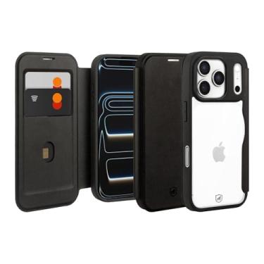 Imagem de Gshield Capa Case Capinha Carteira Dual com Slot para Cartão, Proteção RFID e Fecho Magnético, Frente e Verso (Preta, iPhone 17 Pro)