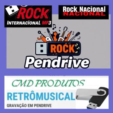 Imagem de Pen drive 8gb com Músicas = Rock Naciona e Internacional (mp3) Em Pastas