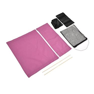 Imagem de Acouto Capa de Substituição para Cadeira de Diretor Com Bolsa de Armazenamento – e Capa Traseira para Uso Doméstico, Casa, Escritório e Ambientes Ideais (Rosa Vermelha)