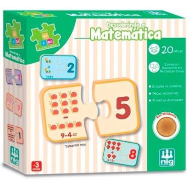 Imagem de Jogo Educativo Descobrindo A Matemática Em Madeira - Nig Brinquedos
