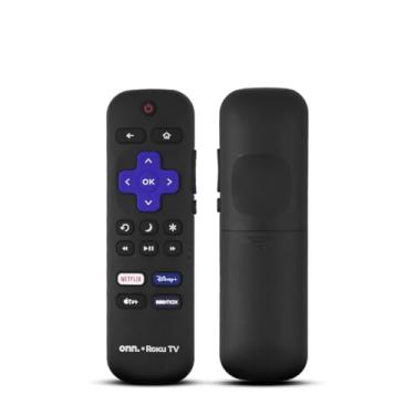 Imagem de Ceybo Controle remoto OEM 3226001223 para Onn Roku TV, inclui atalhos Netflix, Disney+, Apple TV e HBOMax 100012585 100012589 100012584 100097811